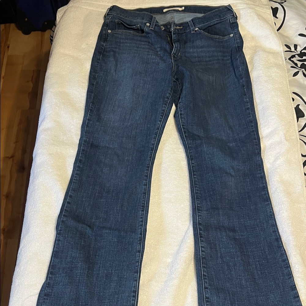 Levi's Women's Boot Cut Jeans in Deep Blue